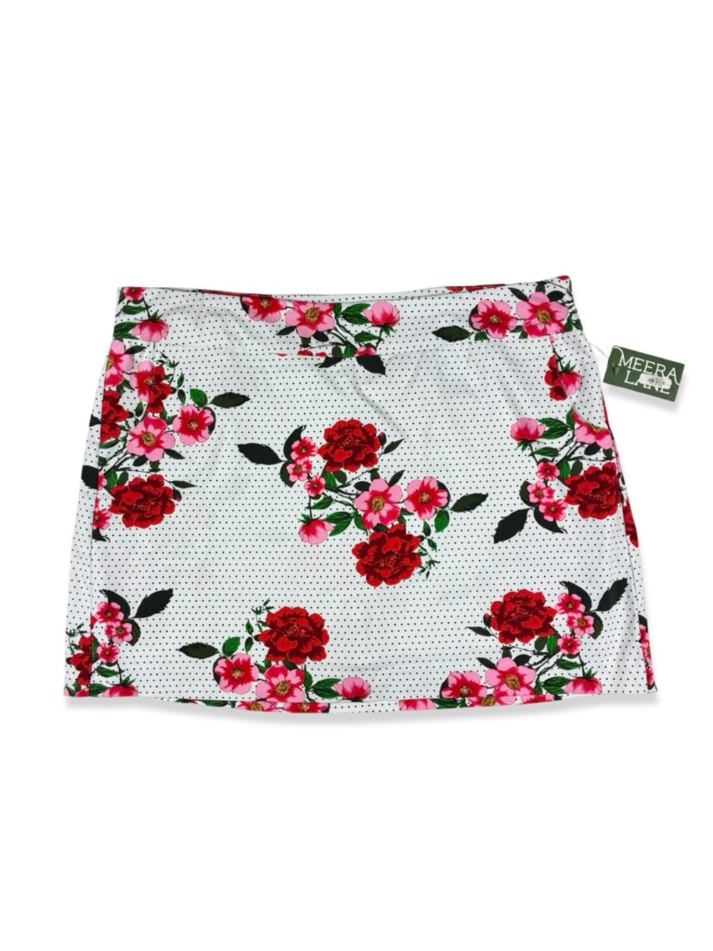 Meera Lane Rose Floral Stretch Skirt / Skort